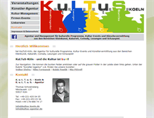 Tablet Screenshot of kultus-koeln.de